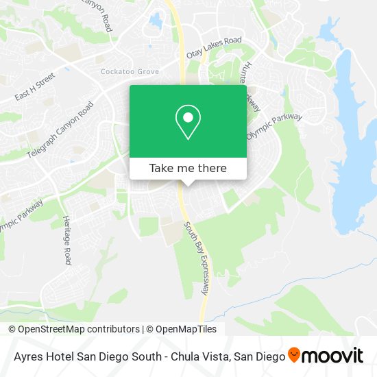 Mapa de Ayres Hotel San Diego South - Chula Vista