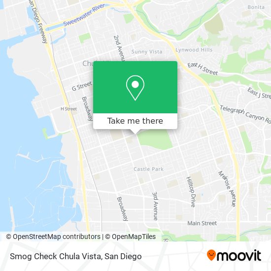 Smog Check Chula Vista map