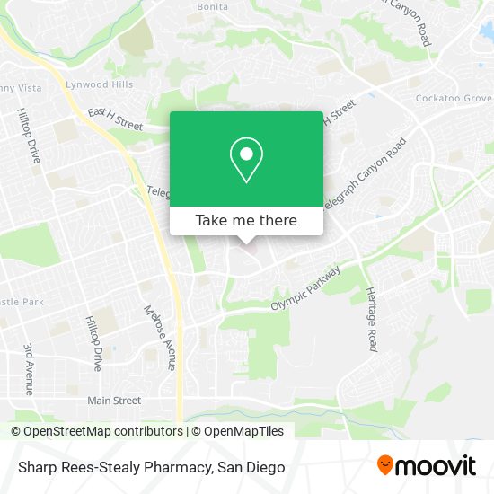 Mapa de Sharp Rees-Stealy Pharmacy