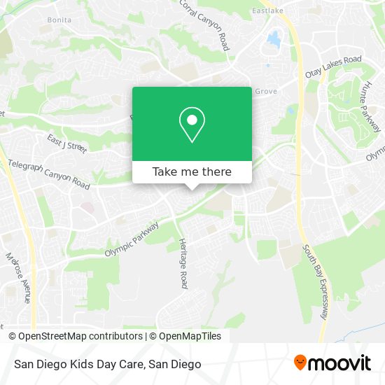 San Diego Kids Day Care map