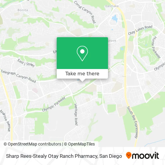Sharp Rees-Stealy Otay Ranch Pharmacy map