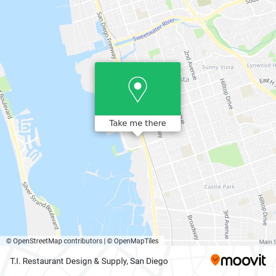 Mapa de T.I. Restaurant Design & Supply