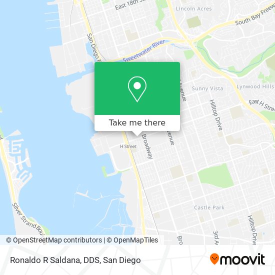 Mapa de Ronaldo R Saldana, DDS