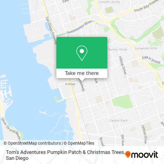 Tom's Adventures Pumpkin Patch & Christmas Trees map