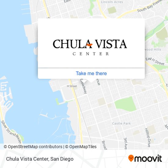 Mapa de Chula Vista Center
