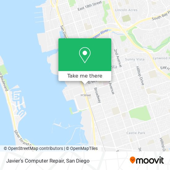 Javier's Computer Repair map