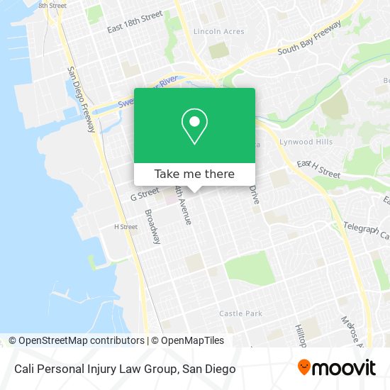 Cali Personal Injury Law Group map