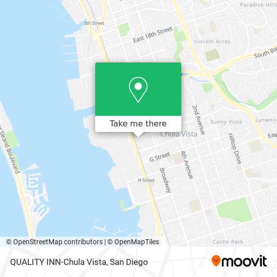 QUALITY INN-Chula Vista map