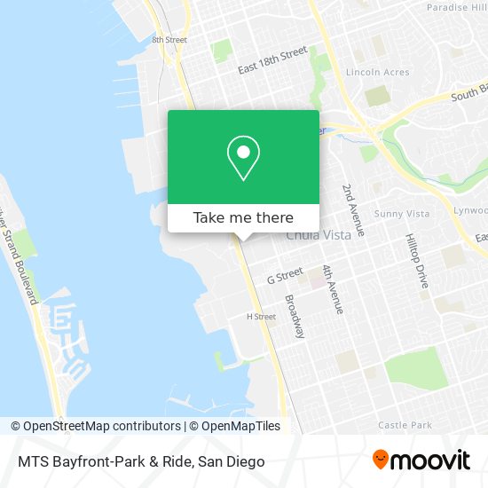 MTS Bayfront-Park & Ride map