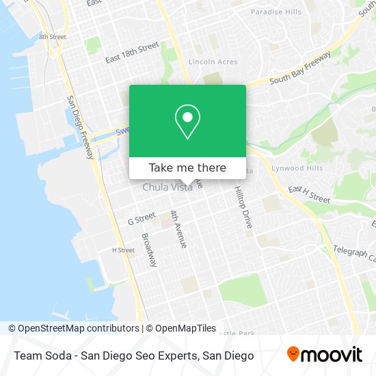 Team Soda - San Diego Seo Experts map