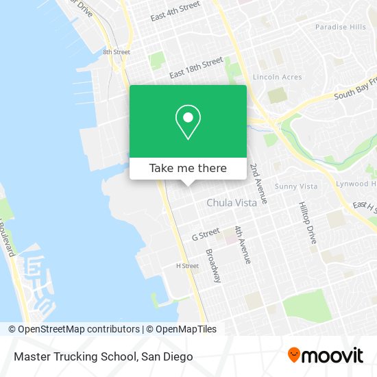 Master Trucking School map