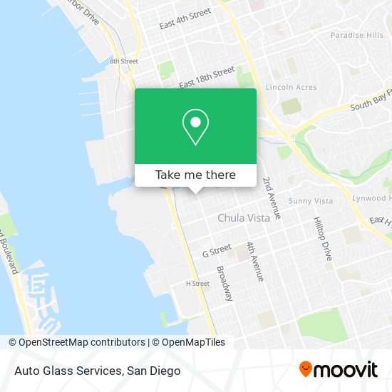 Auto Glass Services map