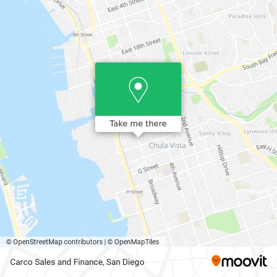 Carco Sales and Finance map