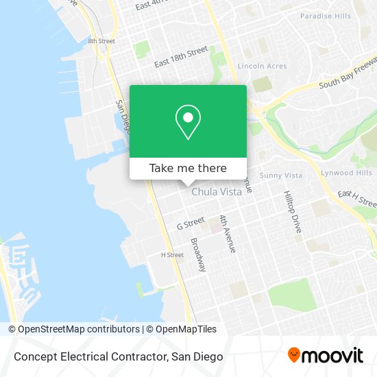 Concept Electrical Contractor map