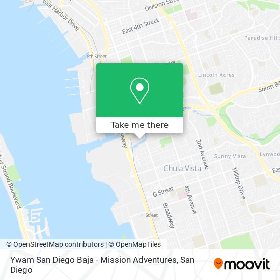 Mapa de Ywam San Diego Baja - Mission Adventures