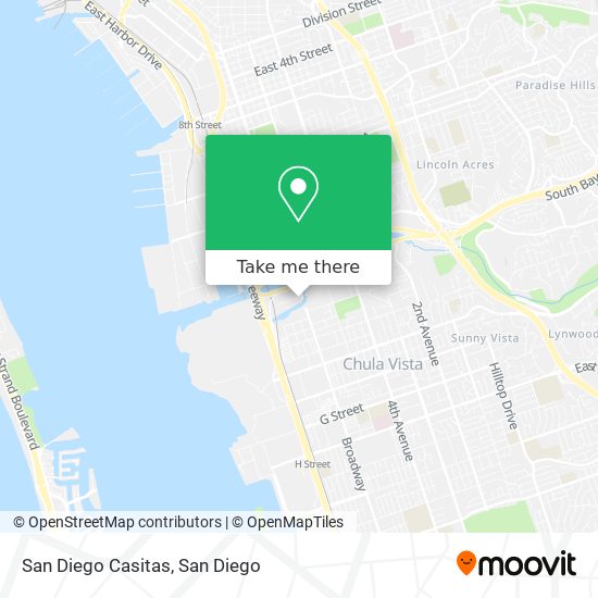 San Diego Casitas map