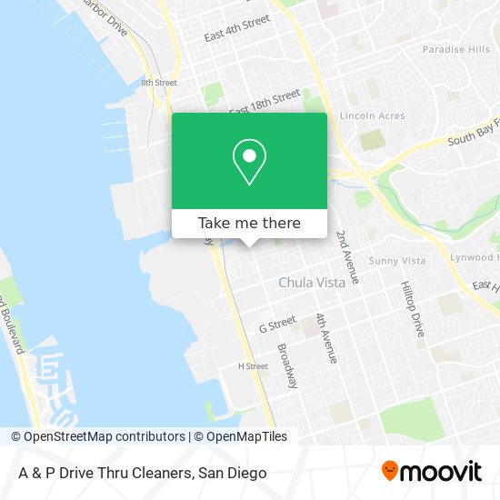 A & P Drive Thru Cleaners map