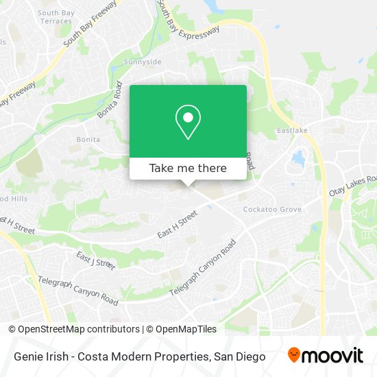 Genie Irish - Costa Modern Properties map