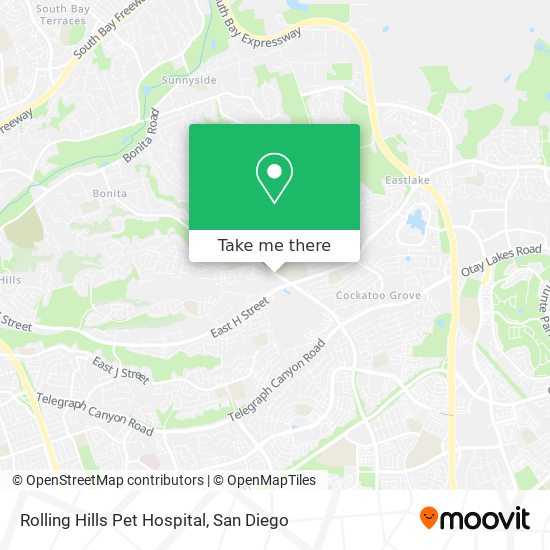 Mapa de Rolling Hills Pet Hospital