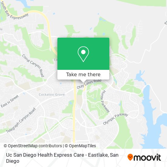 Uc San Diego Health Express Care - Eastlake map