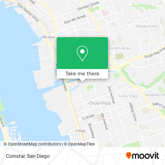 Coinstar map