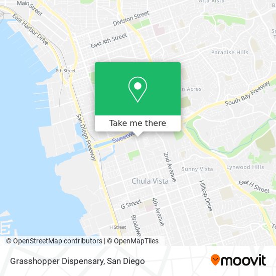 Grasshopper Dispensary map