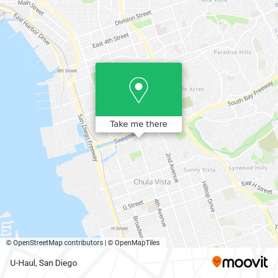 U-Haul map