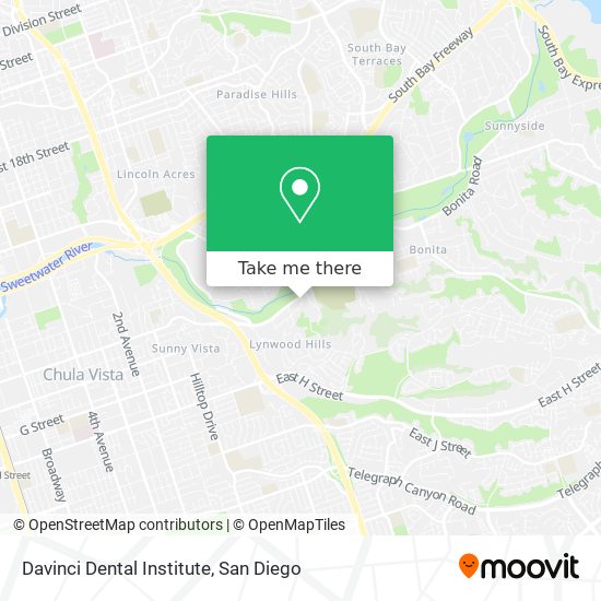 Mapa de Davinci Dental Institute