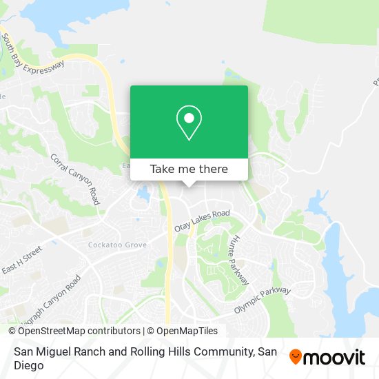 Mapa de San Miguel Ranch and Rolling Hills Community