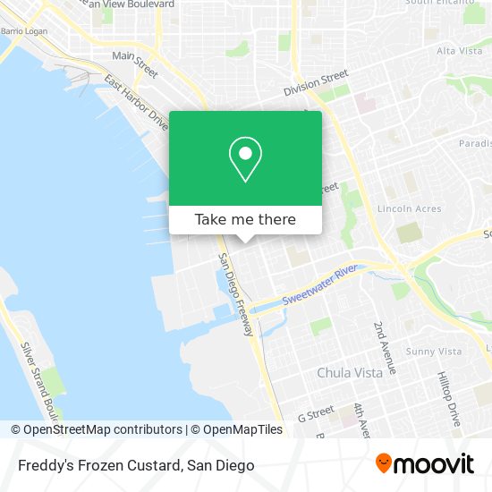Freddy's Frozen Custard map