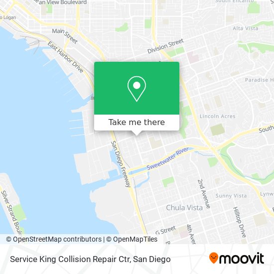 Service King Collision Repair Ctr map