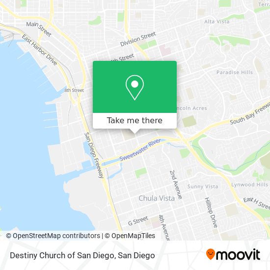 Destiny Church of San Diego map