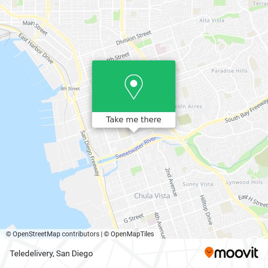 Teledelivery map