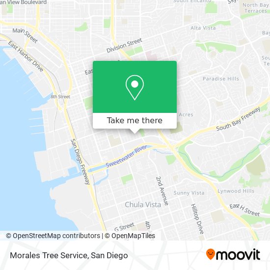 Mapa de Morales Tree Service