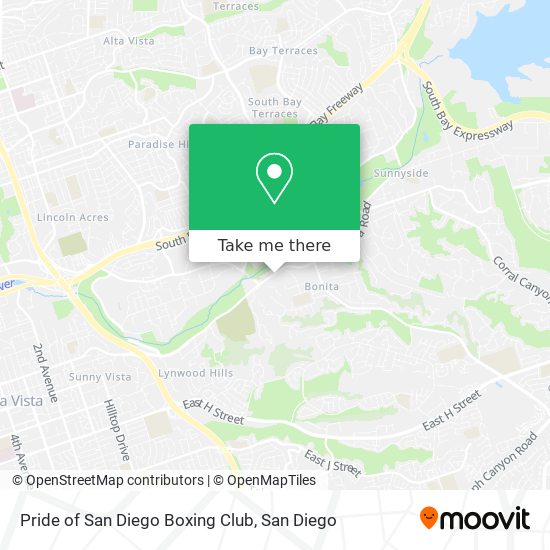 Mapa de Pride of San Diego Boxing Club