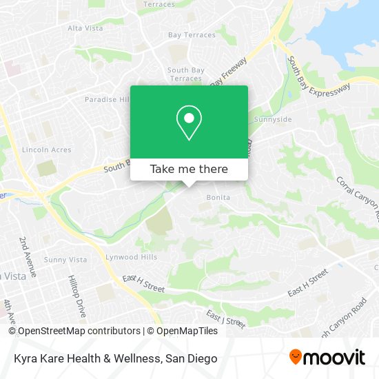 Kyra Kare Health & Wellness map