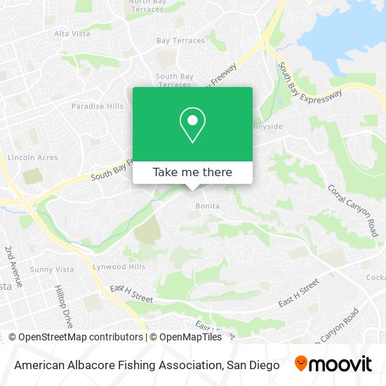 Mapa de American Albacore Fishing Association