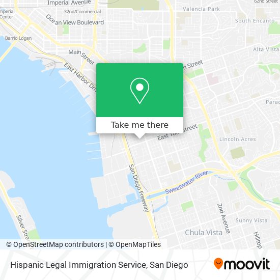 Mapa de Hispanic Legal Immigration Service