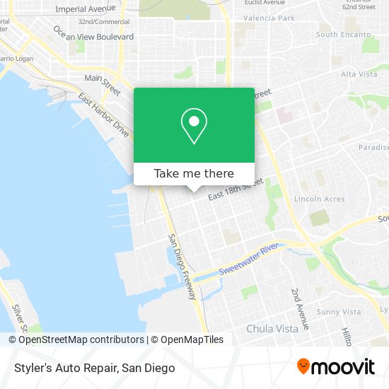 Styler's Auto Repair map