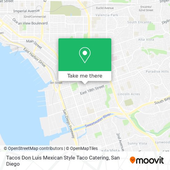 Mapa de Tacos Don Luis Mexican Style Taco Catering