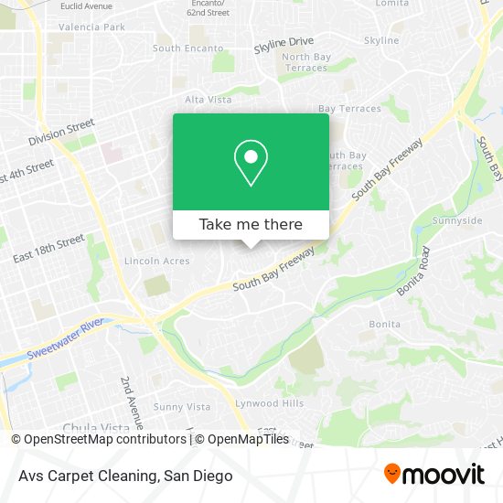 Avs Carpet Cleaning map