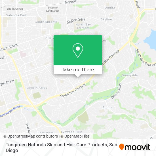 Tangireen Naturals Skin and Hair Care Products map