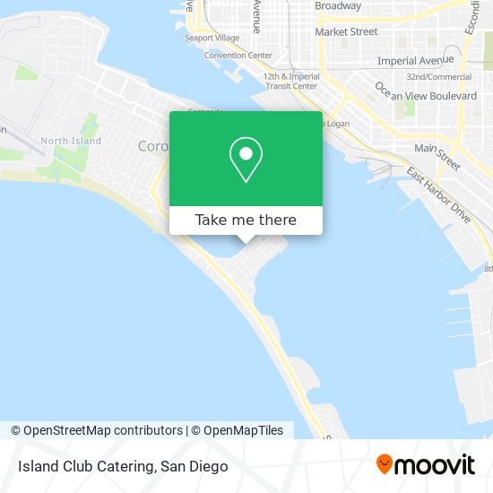Island Club Catering map