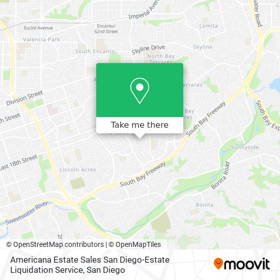 Americana Estate Sales San Diego-Estate Liquidation Service map