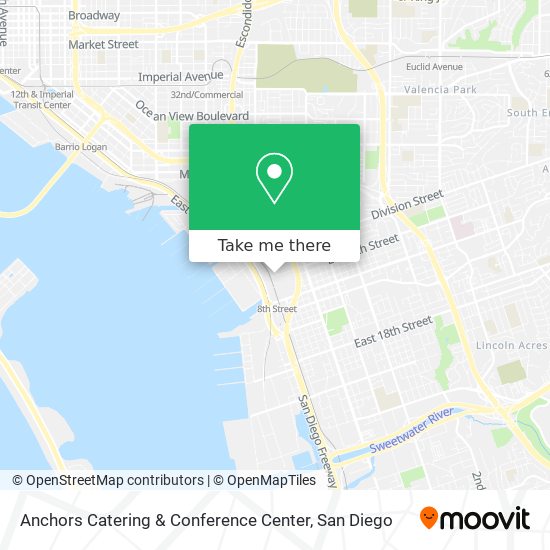 Mapa de Anchors Catering & Conference Center