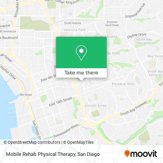 Mobile Rehab Physical Therapy map