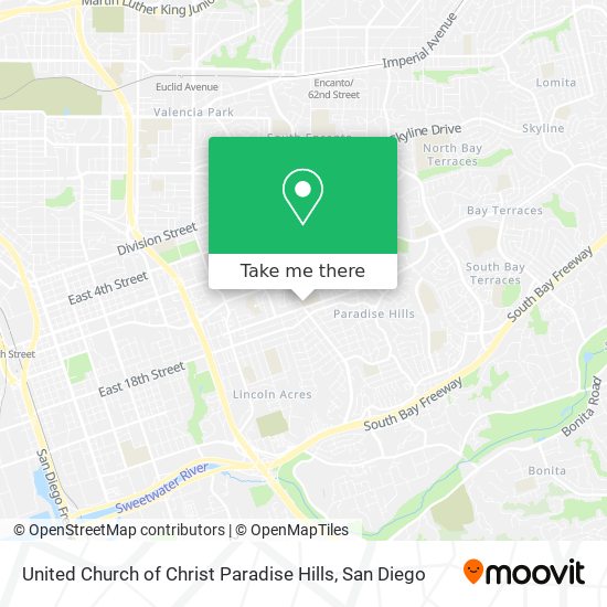 Mapa de United Church of Christ Paradise Hills