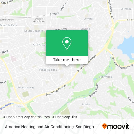 Mapa de America Heating and Air Conditioning