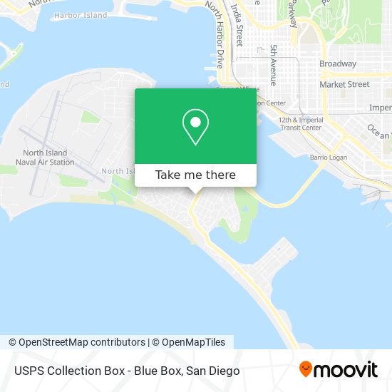 USPS Collection Box - Blue Box map