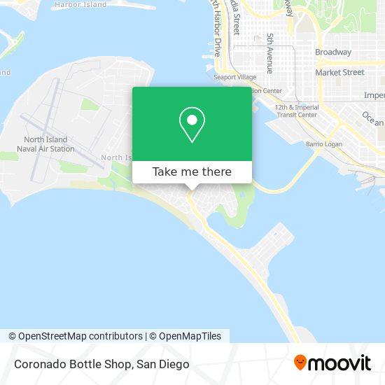 Mapa de Coronado Bottle Shop